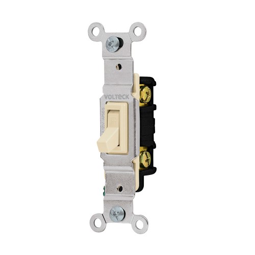 Interruptor vertical de palanca, Standard, marfil, Volteck 46000