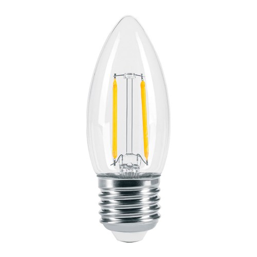 Lámpara LED tipo vela 3 W con filamento luz cálida, blíster 46212