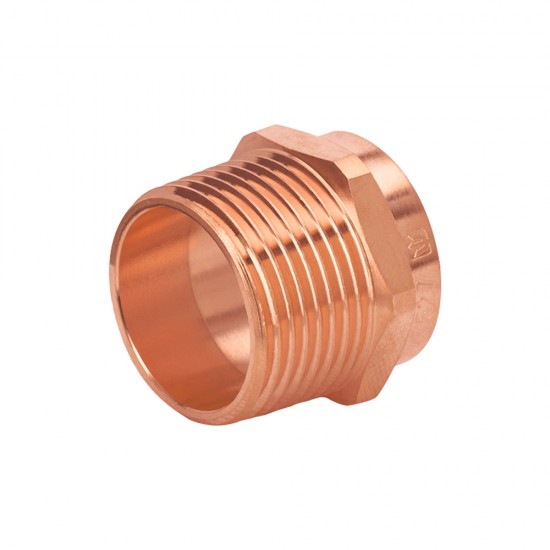 Conector de cobre de rosca exterior 1', Foset Basic 47627