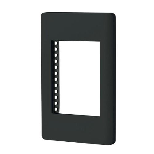 Placa negra de 1 ventana 3 módulos, línea Lisboa, Volteck 47872