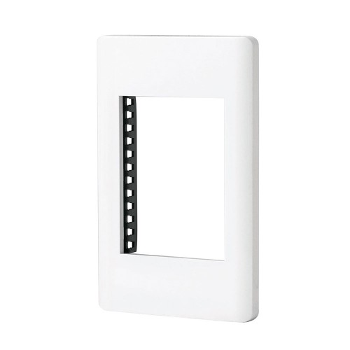 Placa blanca de 1 ventana 3 módulos, línea Lisboa, Volteck 47939