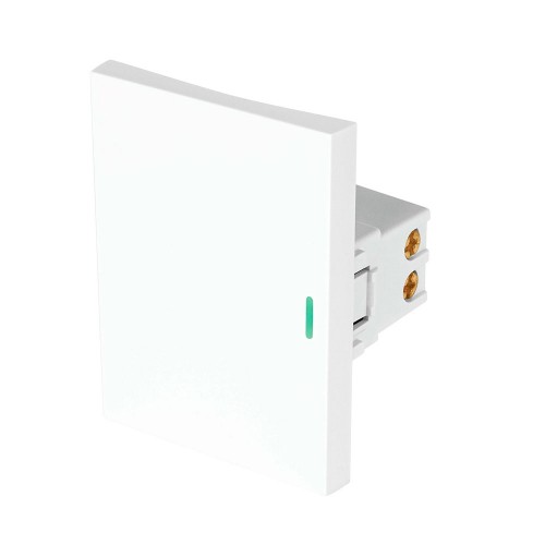 Interruptor sencillo blanco de 3 módulos, línea Lisboa 47942