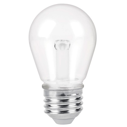 Lámpara LED S14 sin filamento 1 W luz cálida, caja, Volteck 48077