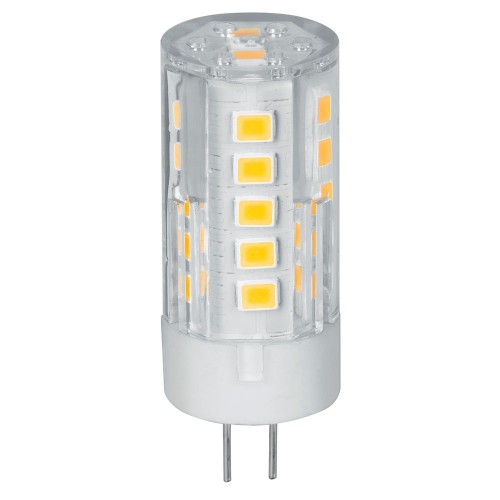 Lámpara de LED tipo cápsula 3 W base G4 luz cálida, blíster 48103