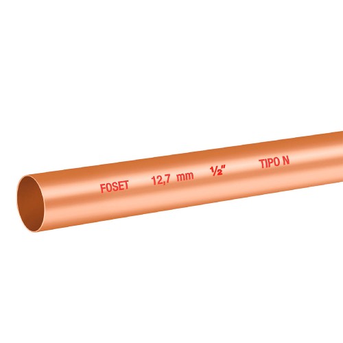 Tubo de 1/2' de cobre tipo 'N' , de 3 m, Foset 48151