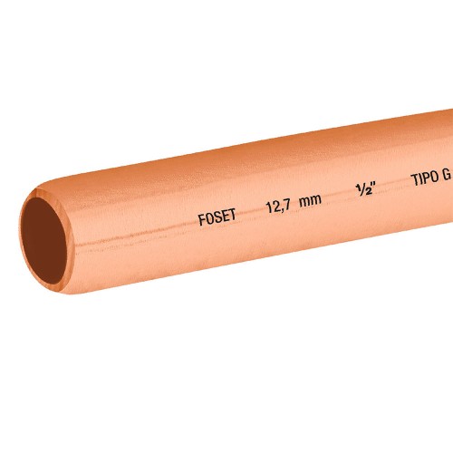 Rollo de 15 m de tubo flexible de cobre de 1/2', Foset 48158