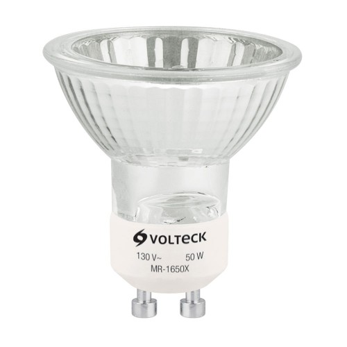 Lámpara de halógeno 50 W tipo MR 16 base GU10, Volteck 48380