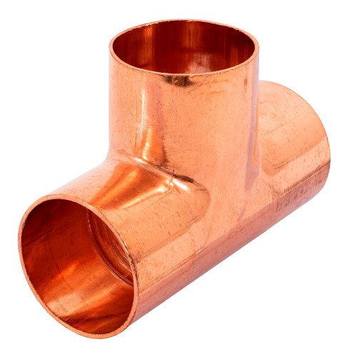 Tee sencilla de cobre 1-1/4', Foset 48863