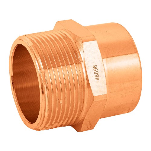Conector de cobre, rosca exterior 1-1/2', Foset 48896