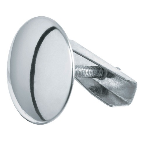 Cubretaladro cromo de 1-3/4' de acero inox, diámetro 43 mm 49595