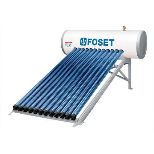 Calentador solar de agua Heat Pipe 12 tubos 150L, 4 personas 49965