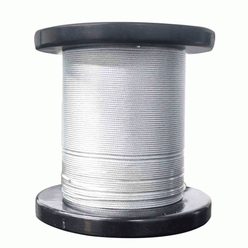 Weston - B-003 - Cable de acero con forro plastico 7x7 3/32"-1/8" rollo 100mts
