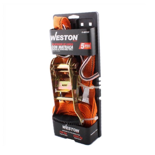Weston - C-00722 - Sujetadores con matraca 1-1/2" x 5m