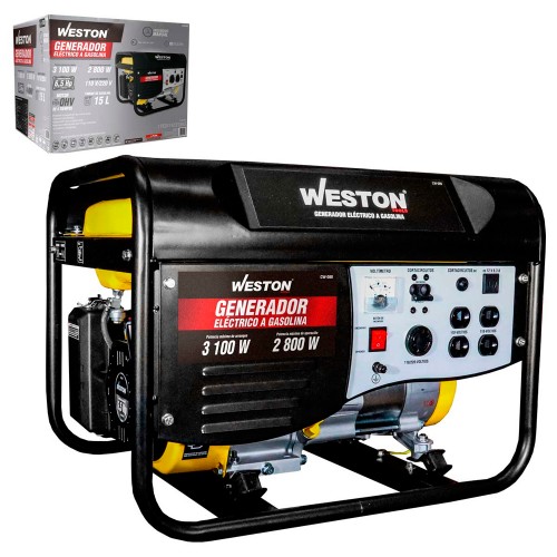 Weston - CW-080 - Generador electrico a gasolina 3100w