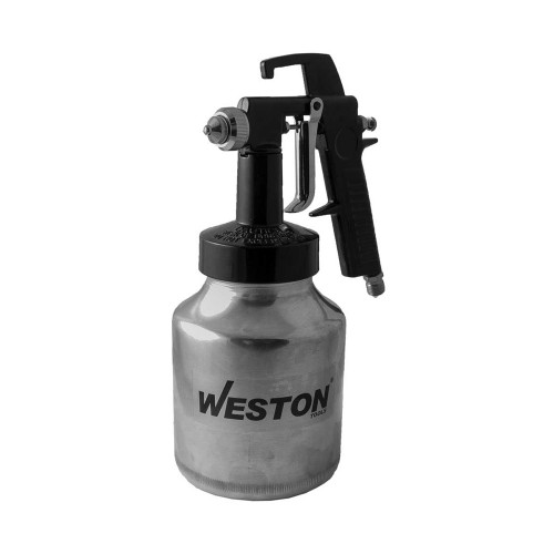 Weston - W-70205 - Pistola para pintar baja presion boquilla 1,3mm d/succion vaso aluminio 1lt 50psi