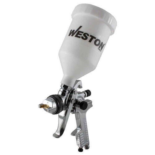 Weston - W-70215 - Pistola para pintar de gravedad hvlp vaso plastico 600ml psi max 70