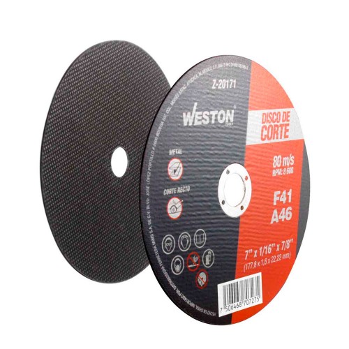 Weston - Z-20171 - Disco d/corte p/metal 7'' x 1/16''(1.58)