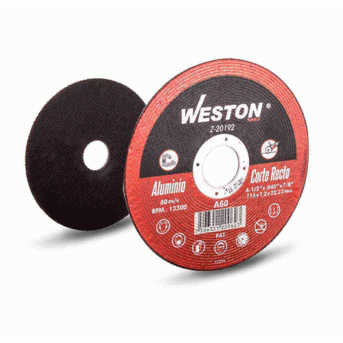 Weston - Z-20192 - Disco d/corte p/aluminio 4-1/2'' x 0.045''(1.4) x 7/8'' f41