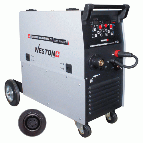 Weston - Z-67050 - Inversor mig/mag/mma/tig 251 amp 220v 1 fase p/15kg plus