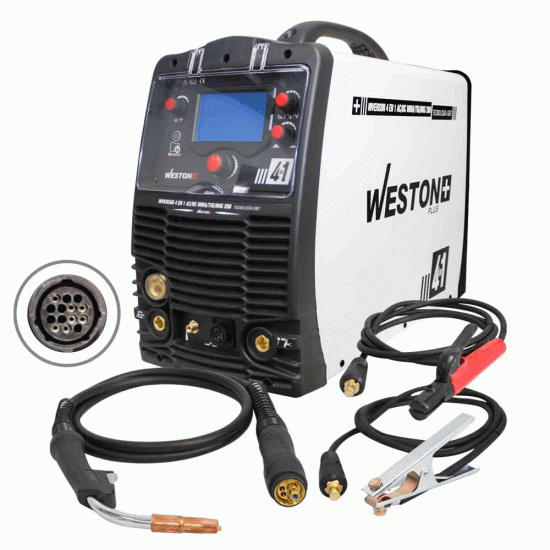 Weston -  Z-67100 - Inversor multiproceso 4en1 ac/dc mma/tig/mig 200a 220v