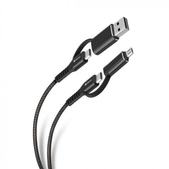Steren - USB-4711 - Cable 4 en 1. usb/usb a micro usb/usb   