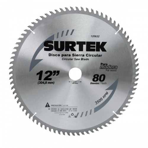 Surtek - 120601 - Disco para sierra circular 7-1/4" 24 die