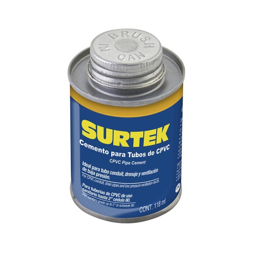 Surtek - 121134 - Cemento para tubo cpvc 118ml
