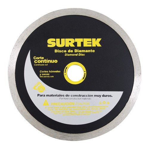 Surtek - 123466 - Disco de diamante corte continuo 7"