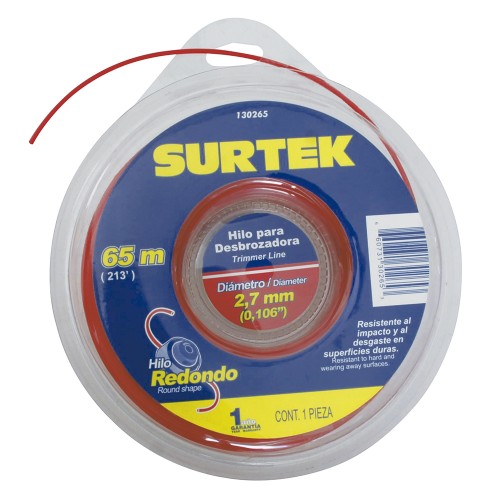 Surtek - 130265 - Nylon para desbrozadora en doble blíster