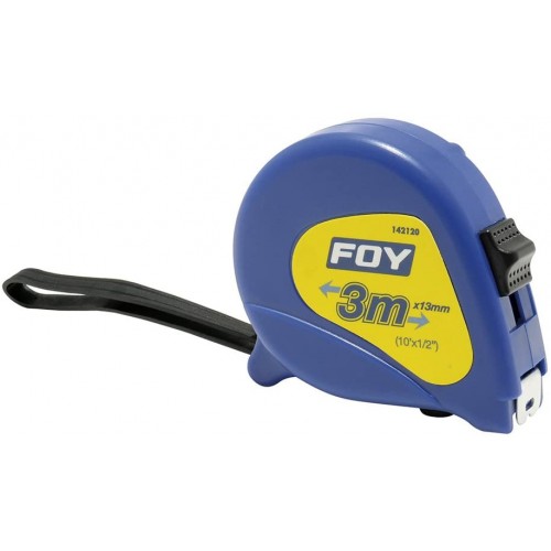 Foy - 142120  - Flexómetro 3m x 1/2"azul