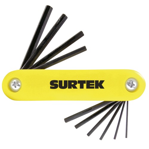 Surtek - ALLFNP10 - Jgo. 7 llaves hexagonal std. tipo navaja