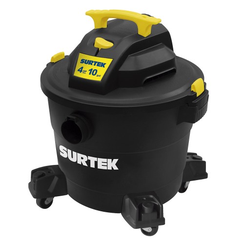 Surtek - AS510A - Aspiradora de plástico 10 gal 4hp