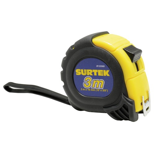 Surtek - B122080 - Flexómetro anti impacto 3m x 5/8" 