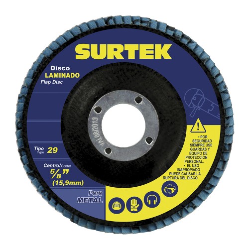 Surtek - DLZ456 - Disco laminado 4 1/2" grano 60