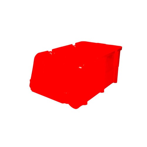 Gaveta plástica color rojo pico de pato 7" x 4" x 3", SURTEK GAVR1