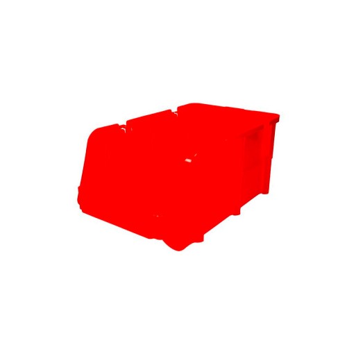 Gaveta plástica color rojo pico de pato 17" x 16" x 7", SURTEK GAVR4