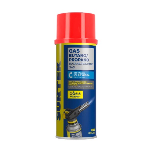 Lata Gas Válvula Roscada 275 Gr Lata de Gas para soldar Gas butano lata  azul para