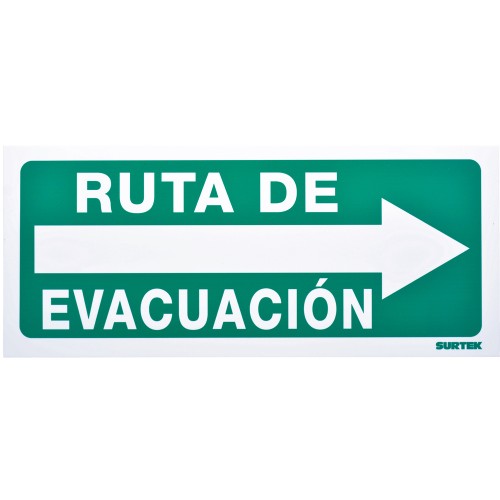 Surtek - SES4 - Señal "ruta de evacuación" derecha