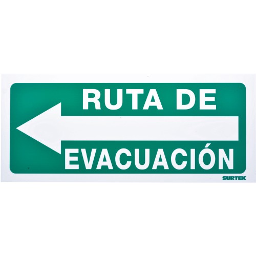 Surtek - SES5 - Señal "ruta de evacuación" izquierda