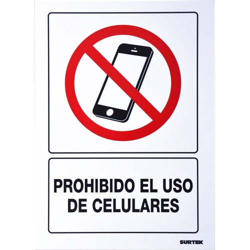 Surtek - SES51 - Señal "prohibido uso celular"