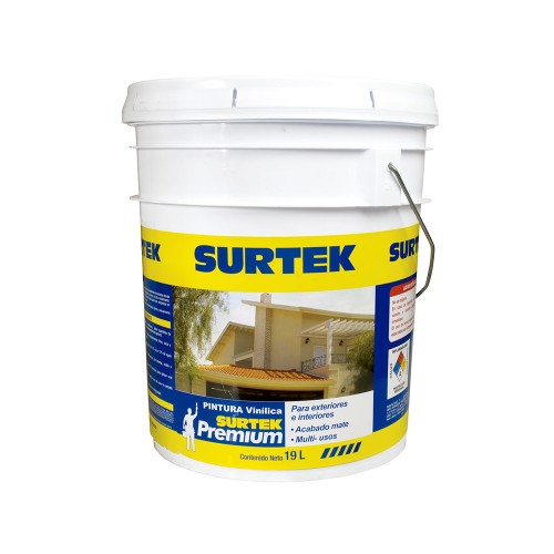 Surtek - SP10400 - Pintura vinilica premium blanca 19lt
