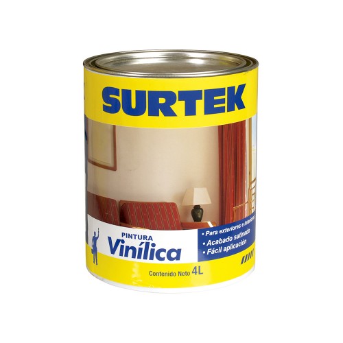 Surtek - SP20300 - Pintura vinílica blanca 4lt