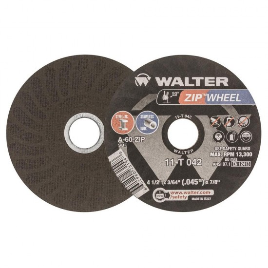 Walter de México - 11T042 - Disco de corte 4 1/2" x 7/8" x .045" premium
